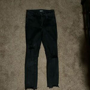 Black Denim destroyed jeans